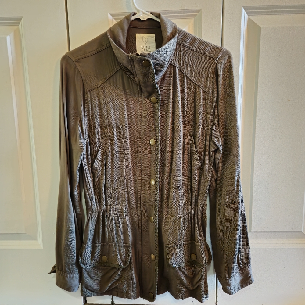 Full Tilt Olive Green Utility Jacket Medium